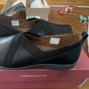 Cobb Hill Shoes Womens Penfield Loafers Black Leather Casual Size 10  NIB 41.5